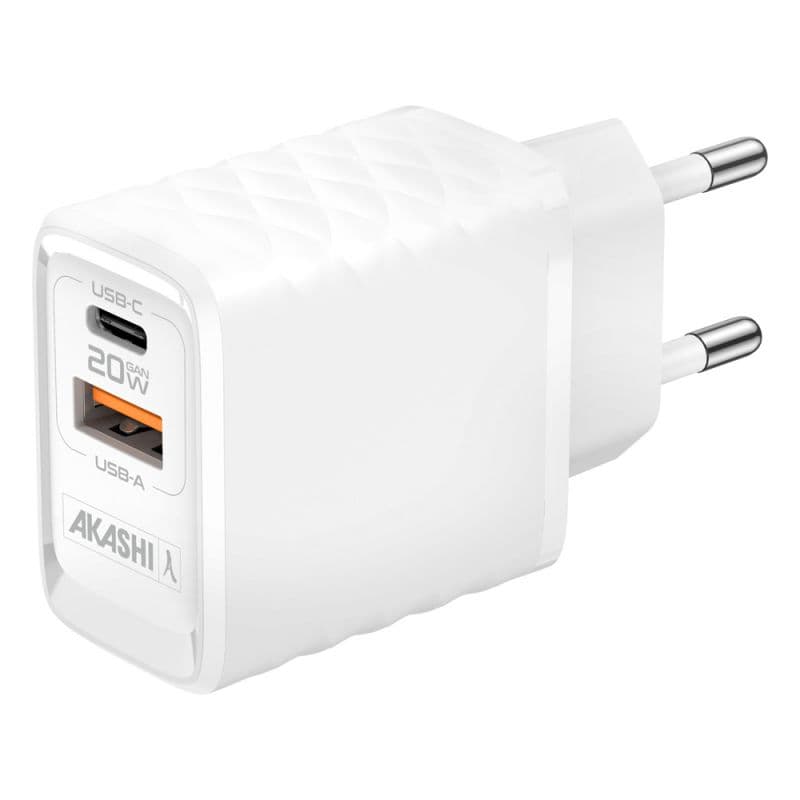 Chargeur universel USB-C 20W AKASHI Kakushin - Chargeurs publicitaires