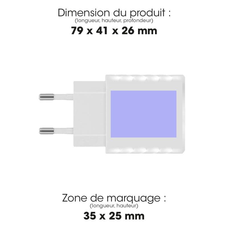 Chargeur USB-C charge rapide 20W AKASHI Shinchaku - Chargeurs publicitaires