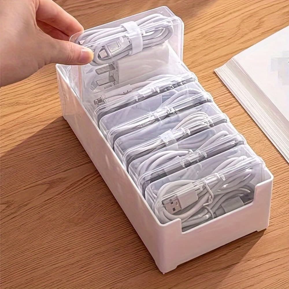 Boîte D'organisateur De Câble Pour Les Lignes De Données, Les Cordons D'alimentation, Les Chargeurs De Téléphone, La Boîte De Gestion De Câble
