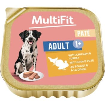 MultiFit Pâtée humide pour chien à la dinde et au poulet 9x300 g
