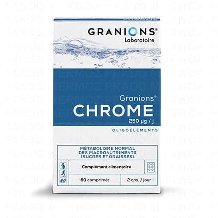 GRANIONS de Chrome 250µg boite de 60 comprimés